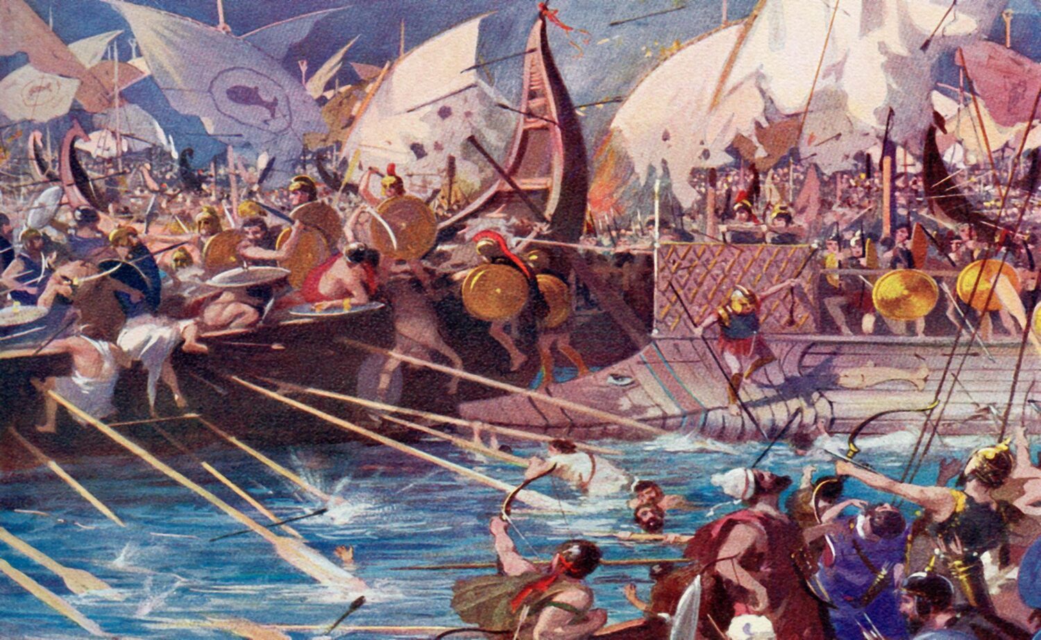 Η ιστορία της ναυμαχίας της Σαλαμίνας