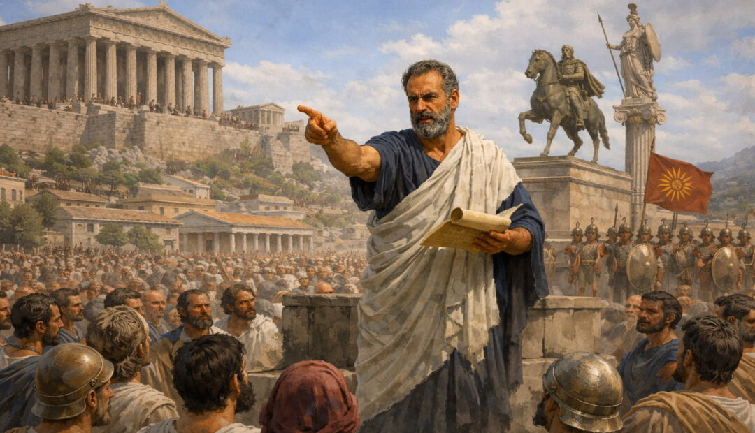 Δημοσθένης: Η Φωνή που Αντιστάθηκε στην Ιστορία – Ο Μεγαλύτερος Ρήτορας του Αρχαίου Κόσμου