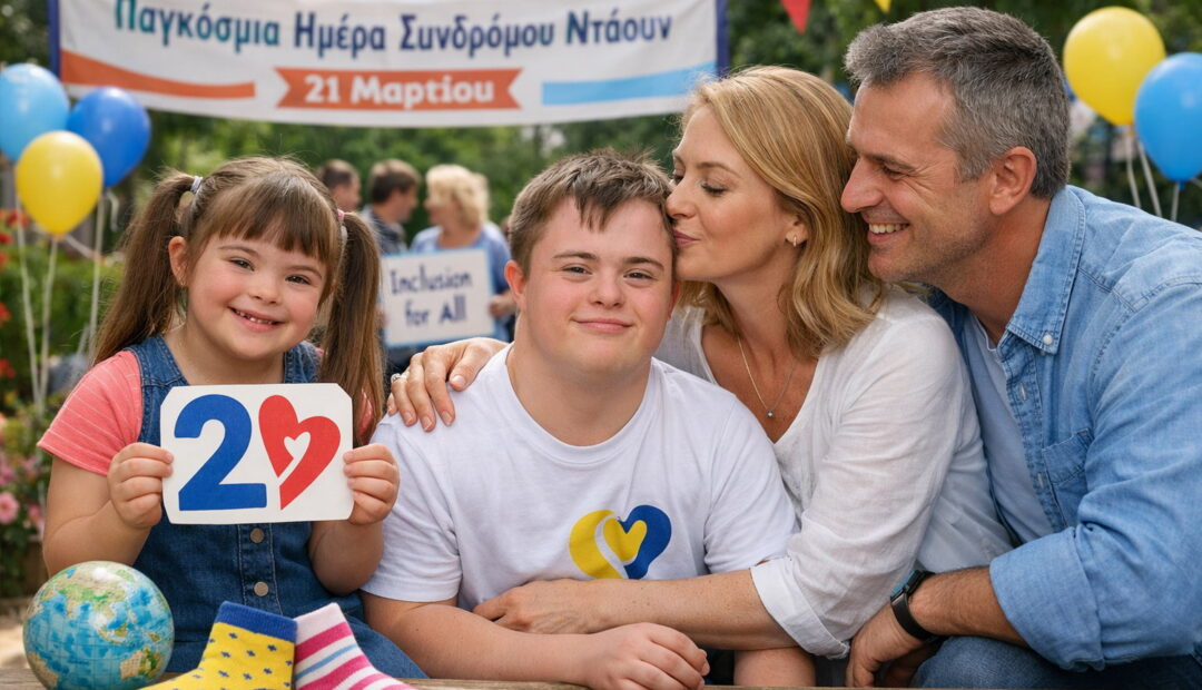 21 Μαρτίου: Η Ημέρα που ο Κόσμος Οφείλει να Βλέπει, να Ακούει και να Συμπεριλαμβάνει — Η Παγκόσμια Ημέρα του Συνδρόμου Ντάουν