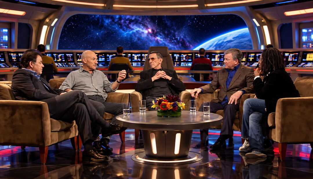 Η ιστορική συνάντηση των θρύλων του Star Trek: Όταν ο Κερκ, ο Πικάρ και ο Σποκ άφησαν πίσω τους το Διάστημα και αποκάλυψαν την αληθινή τους ιστορία
